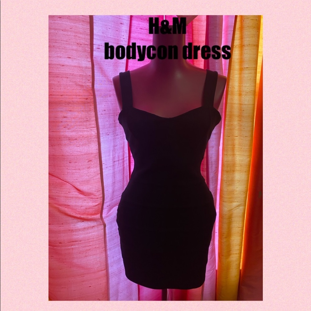 H&m Bodycon Little Black Dress size 8